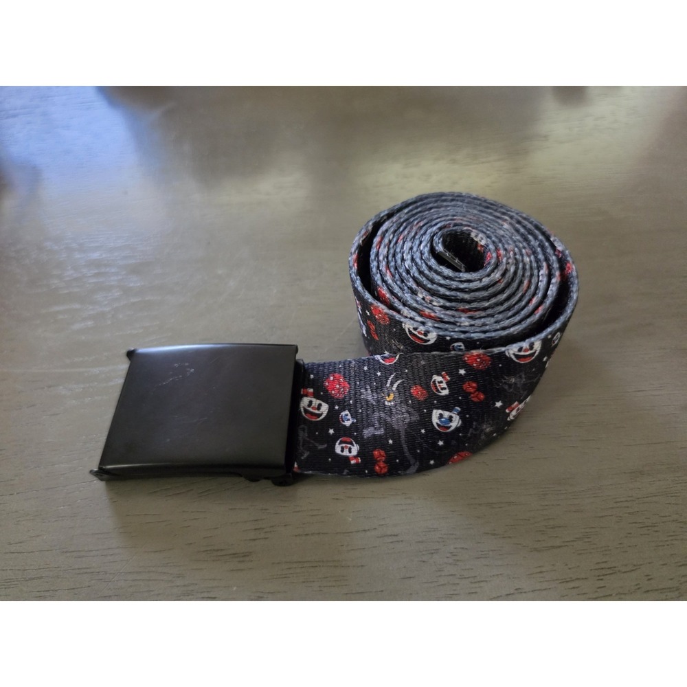 Cuphead Character Cloth Belt Vintage Video Game Merchandise